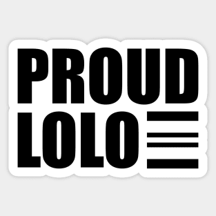 Proud Lolo Sticker